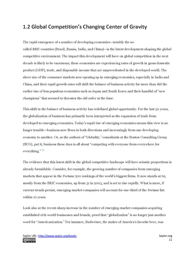Fundamentals of Global Strategy - Page 11